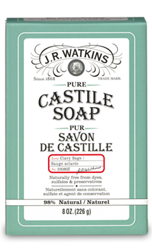 JR Watkins Products CASTILE BAR SOAP - CLARY SAGE - Where to Buy