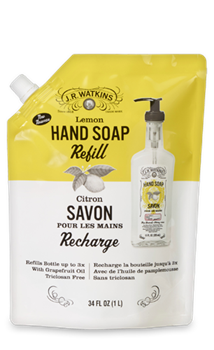 JR Watkins Liquid Hand Soap Refill Lemon